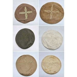 Vintage WWII USMC Marine Tan Uniform Officers Wool Hat Covers Size 6 7/8